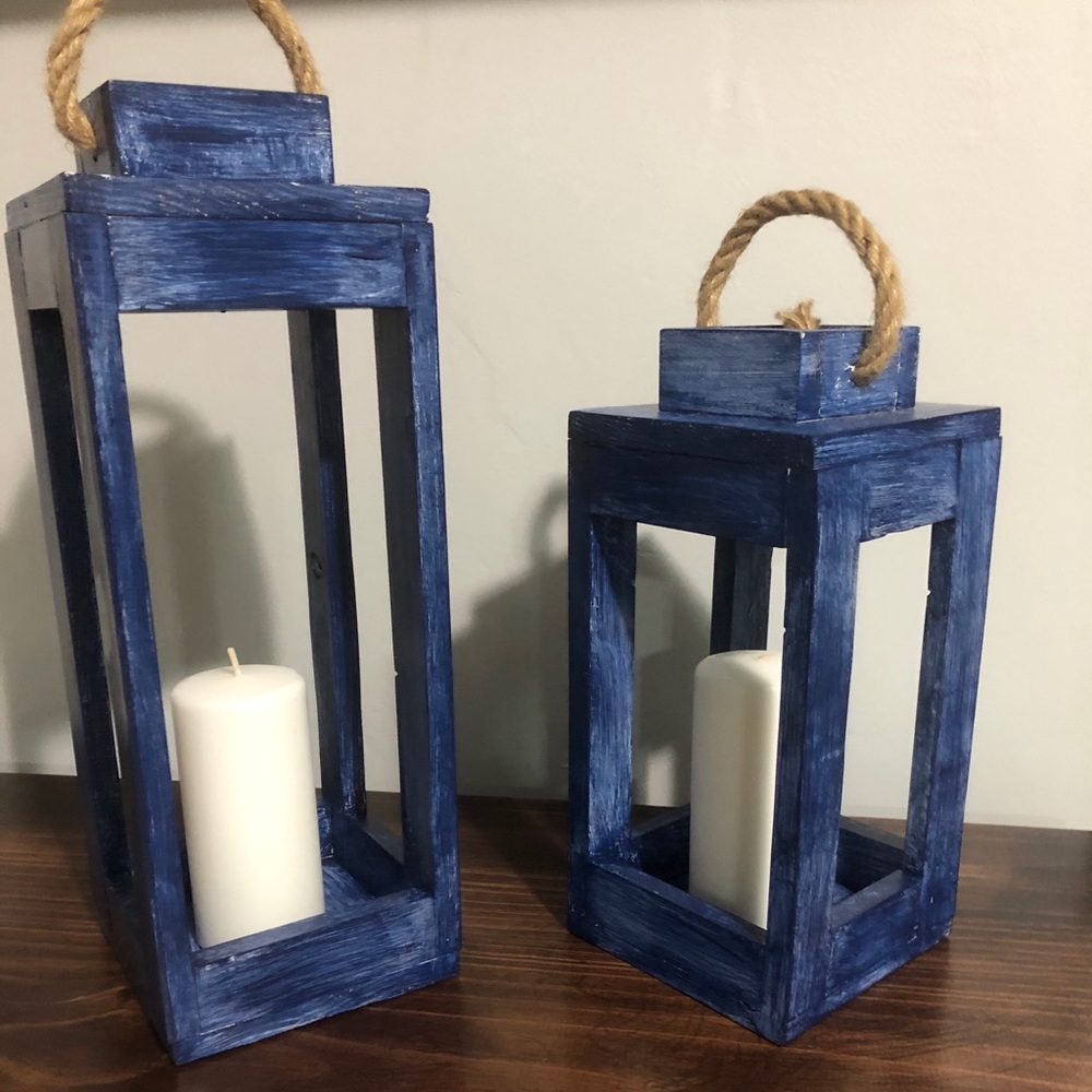 Handmade Wood Lanterns - Picture 2 of 10